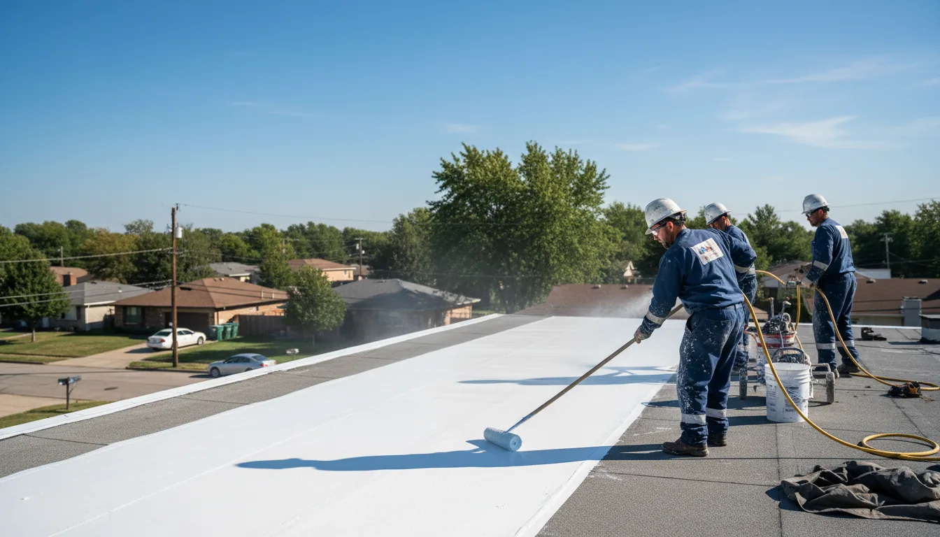 Commercial roof coating in Six Mile, SC near me